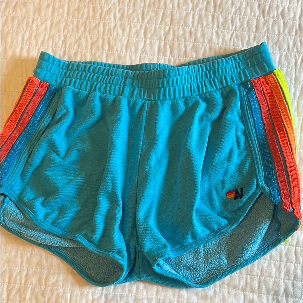 Aviator Nation Blue and Red Athletic Shorts
